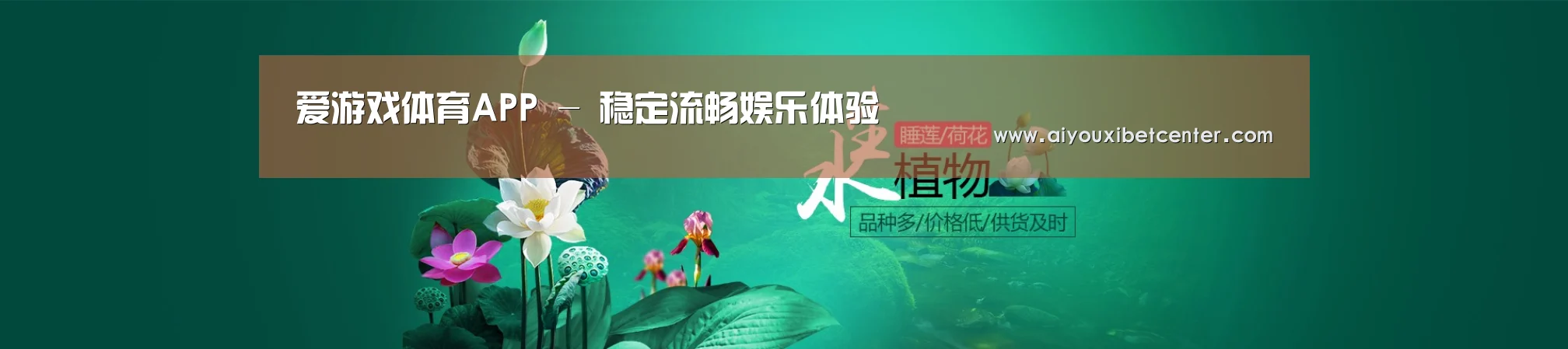 鲜花水草花卉网站模板
